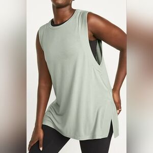 Old Navy Ultralite Sleeveless Light Green Tunic